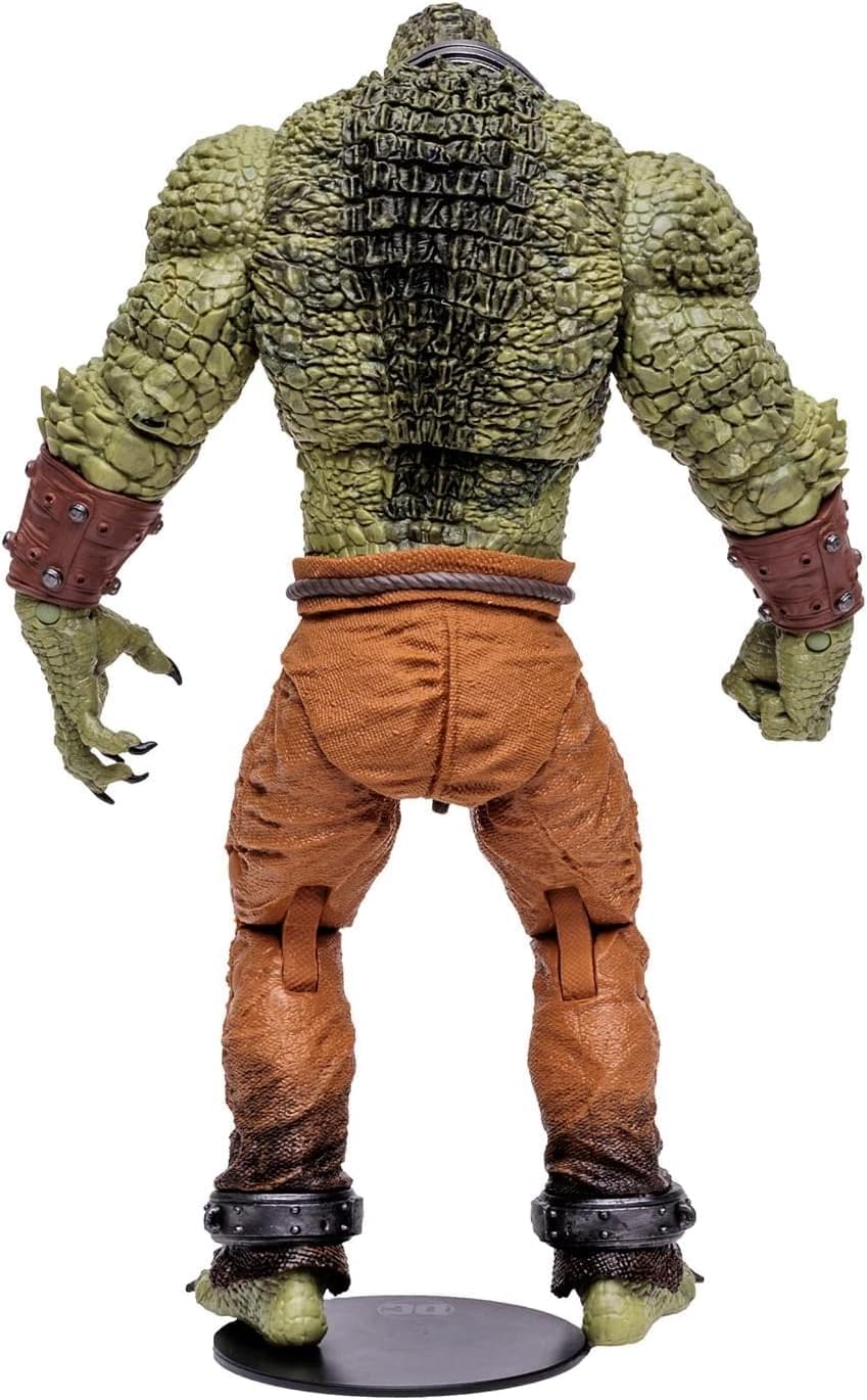 McFarlane Toys Killer Croc art card front highlights biography and collectible photography.
