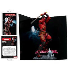 Deadpool 1:10 scale figure on detailed environmental base