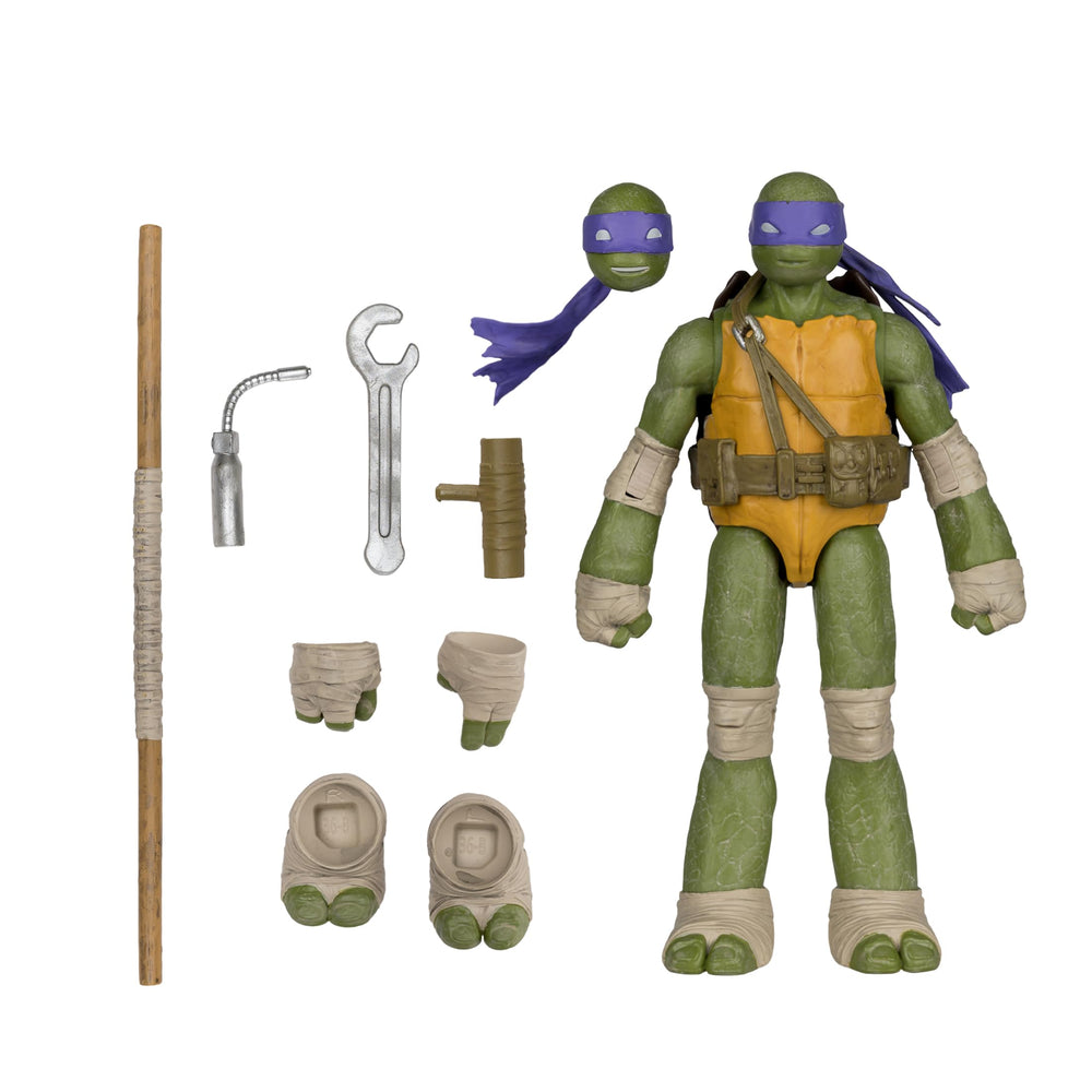 McFarlane Toys Donatello five-inch figure in front pose for dynamic display