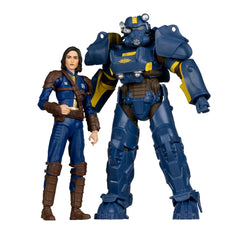 McFarlane Toys Fallout 4 T-60 Vault Tec front view armor detail for display