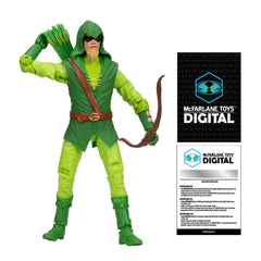 McFarlane Toys Green Arrow longbow hunter figure shown for display and posing