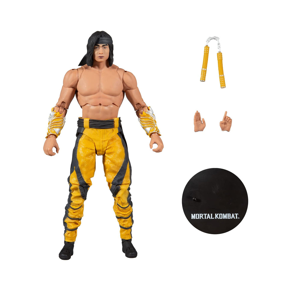 McFarlane Toys Liu Kang texture-rich skin detailing highlights video game fidelity