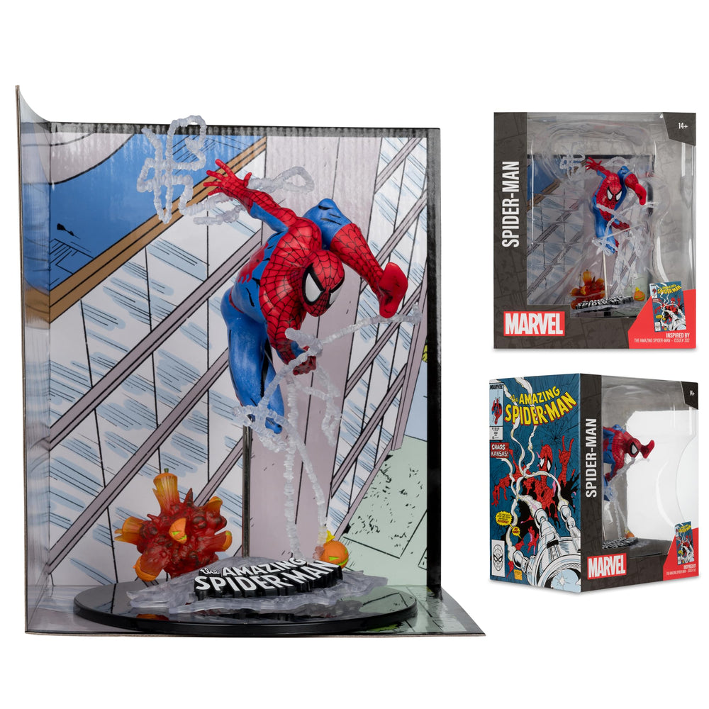 Art card front with Spider-Man artwork by McFarlane Toys