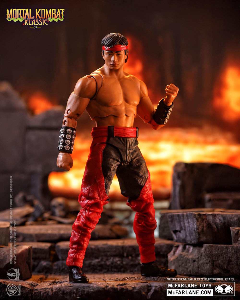 McFarlane Toys Liu Kang weapon/base accessory enhances display options