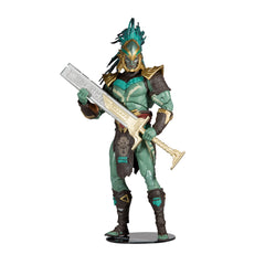 McFarlane Toys Kotal Kahn figure front view shows detailed sculpt for display.