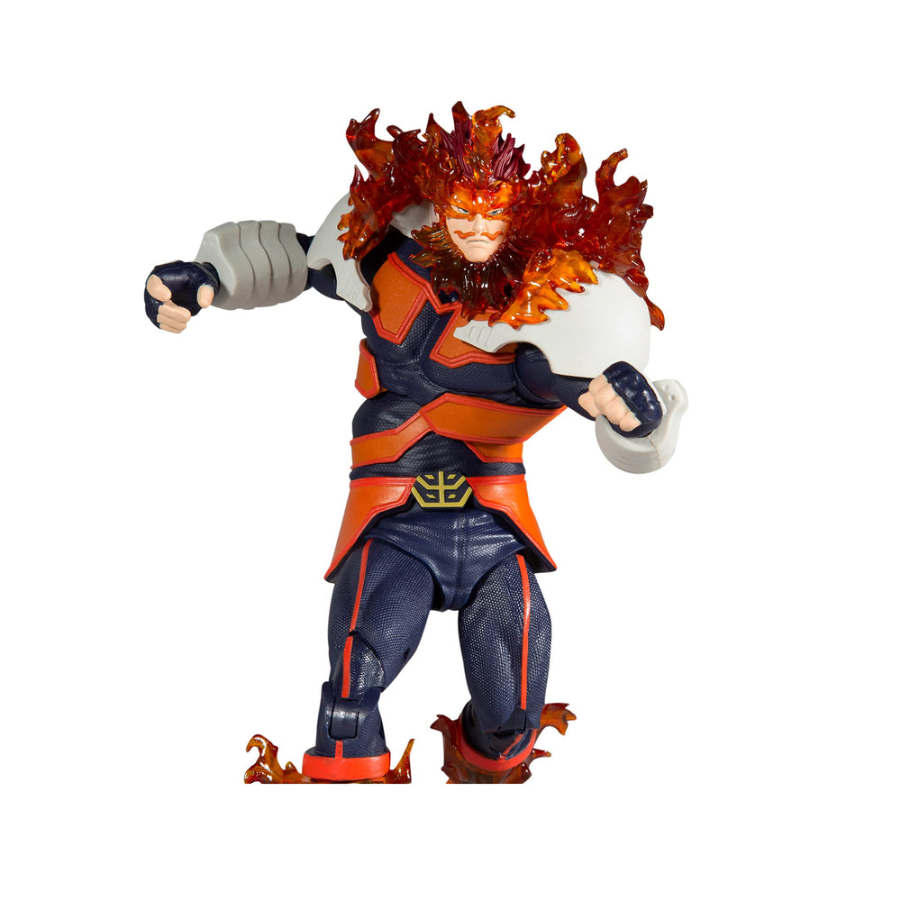 Endeavor in Season 4 outfit with translucent flames for display realism.