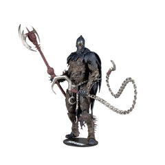 McFarlane Toys Raven Spawn 7-inch figure with axe, ideal for dynamic display poses.