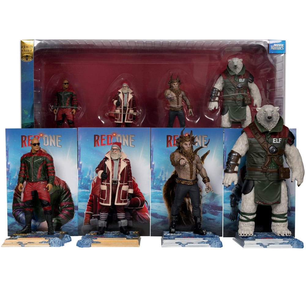 McFarlane Toys Red One 6in figure 4-pack, ideal for display and collection