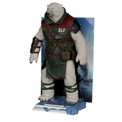Environmental bases support realistic dioramas for Red One figures