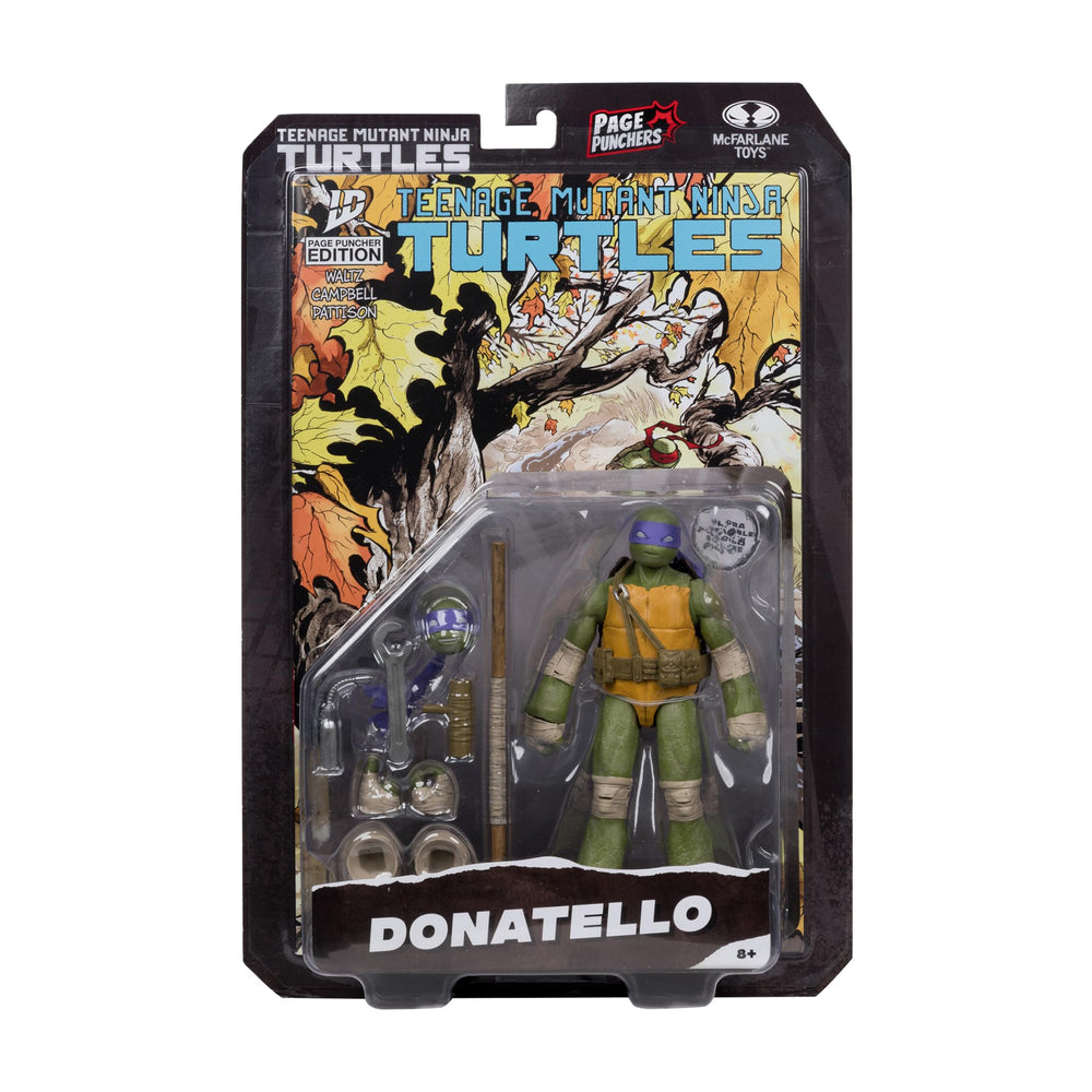 McFarlane Toys TMNT display with Donatello among action figures