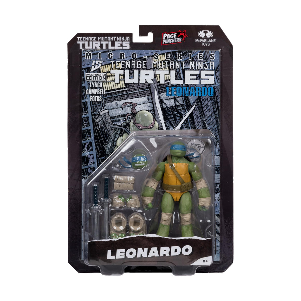 McFarlane Toys Leonardo figure ready for diorama-style battlefield setups.