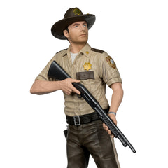 Collector art card enhances Rick Grimes display context