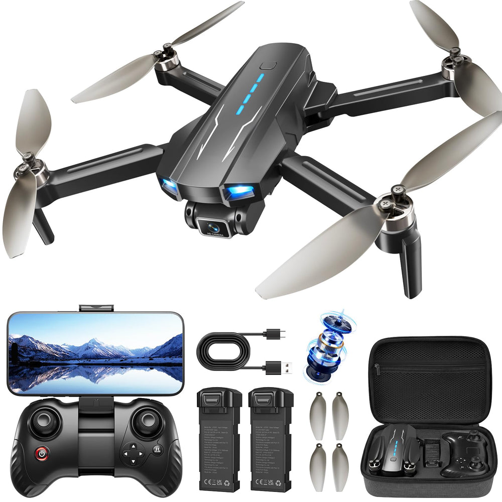 MCJDHJJ drone with 1080p camera for real-time FPV footage