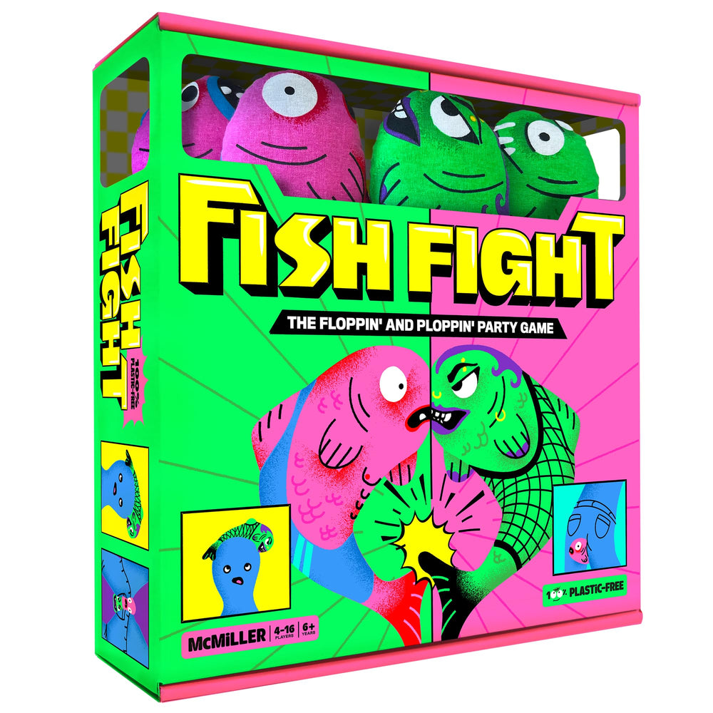 MCMILLER FISH FIGHT flopping fish action for family laughter and active play.