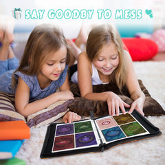 MCPESAS binder interior shows 50 pages with four pockets holds up to 400 cards