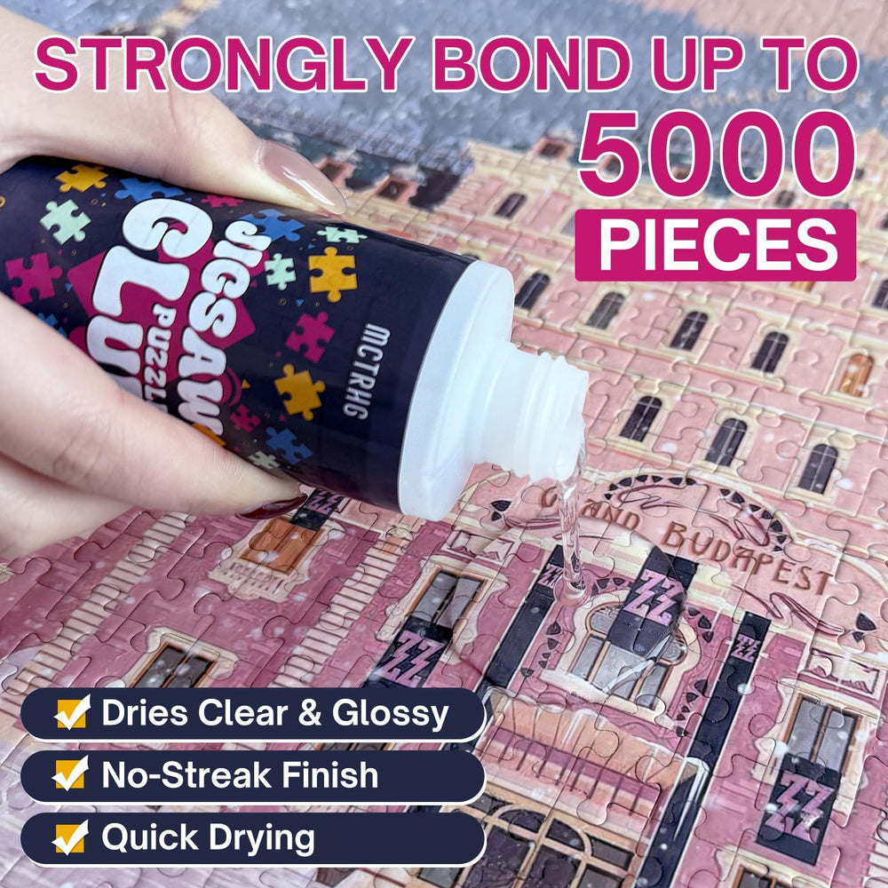 MCTRHG Puzzle Glue applicators pictured for even, quick puzzle surface coverage.