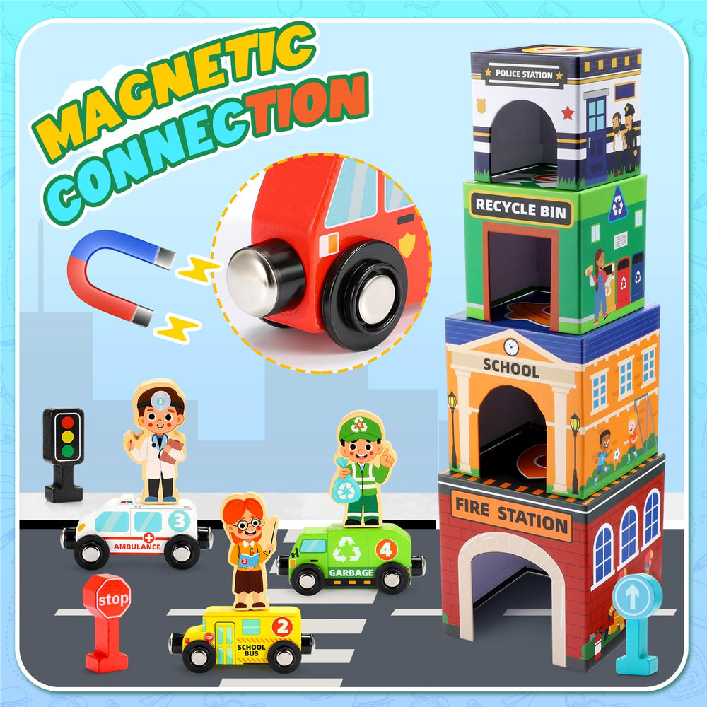 MDINGTD road signs 5-pack aids early geography and road awareness