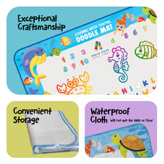MDLR Toys Water Doodle Mat fosters family fun with shared drawing.