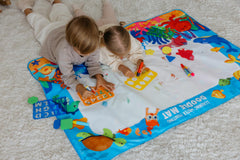 MDLR Toys Water Doodle Mat works indoors or outdoors for mess-free art.