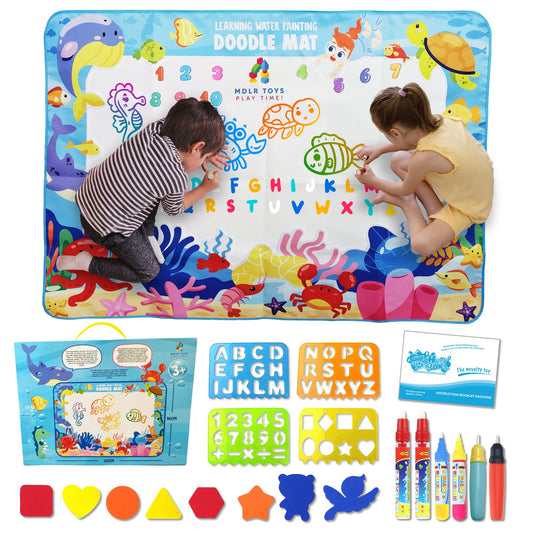 MDLR Toys Water Doodle Mat – large drawing surface for family play and learning.