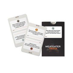 MeatEater Trivia Game at campfire night showcasing outdoor learning