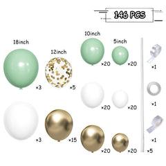 MEBAY 12in confetti gold balloons add sparkle to festive arches