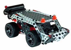 MECCANO Erector broadcasting vehicle model for varied play scenarios.