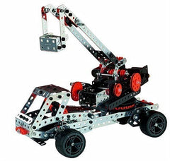 MECCANO Erector buggy crane model showing versatile building options.