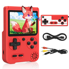 Medoque handheld console front view with 500 built in games for retro fun