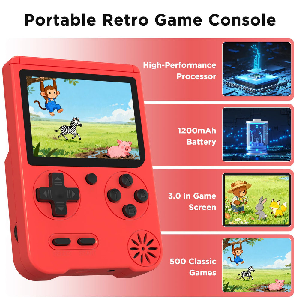 Medoque handheld console two player mode enables shared retro gaming sessions