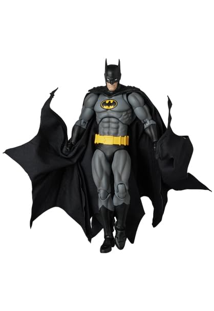 Medicom Toy MAFEX Knight Crusader Batman Black Version compact 6.3-inch height reference.