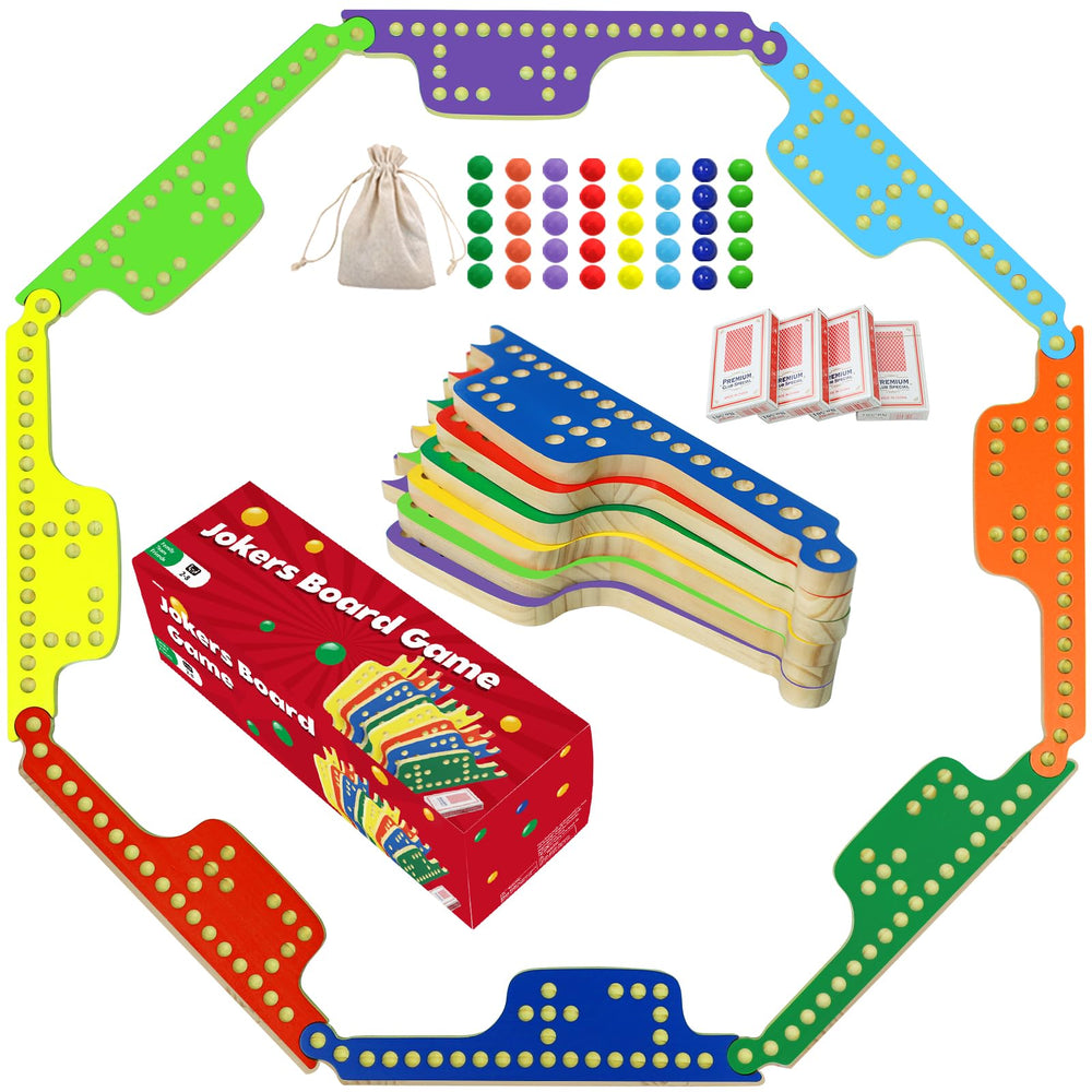 Medikaison Jokers and Marbles board assembly for easy setup.