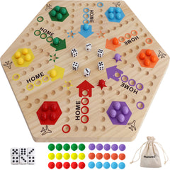 Medikaison Wahoo board top view shows vibrant colors for easy piece tracking during play