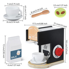 Medoga coffee pod tray highlights realistic docking for pretend beverages and tidy play.