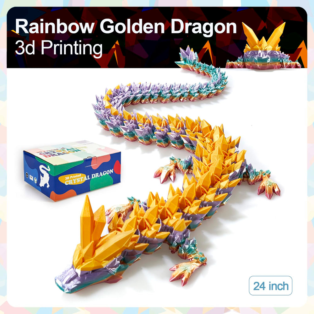 Glow-in-the-dark option highlights the dragon at night.