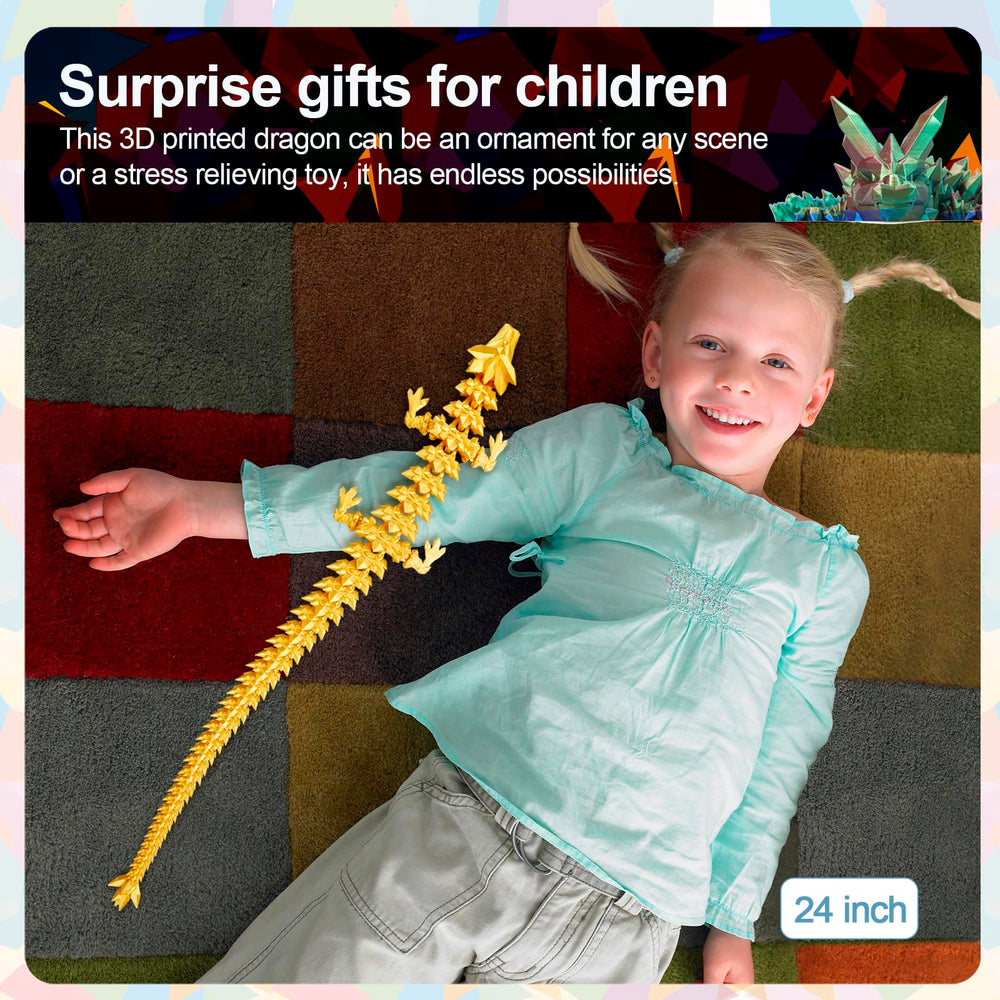 Meet Gladness 3D dragon for kids and collectors alike.