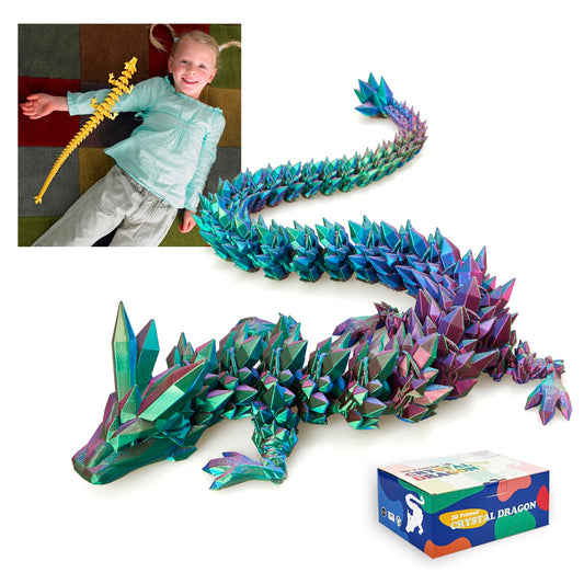 Meet Gladness giant crystal dragon rainbow as a striking desk decor centerpiece.