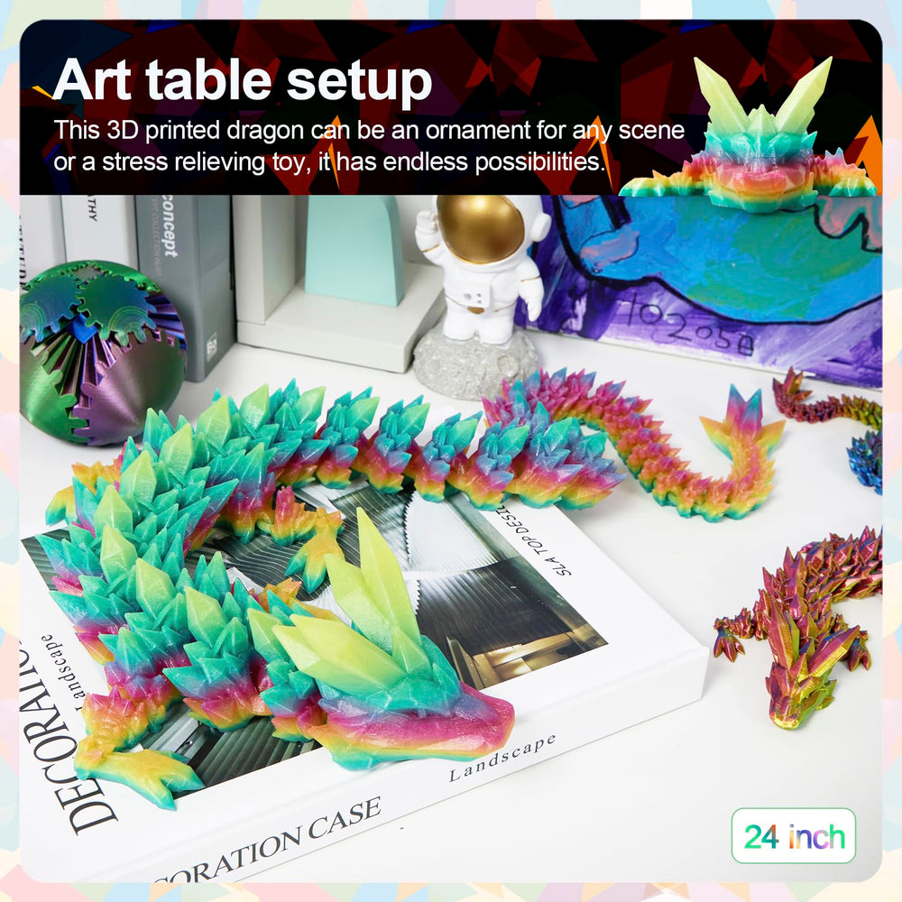 Meet Gladness large dragon decor, centerpiece for shelves and desks.