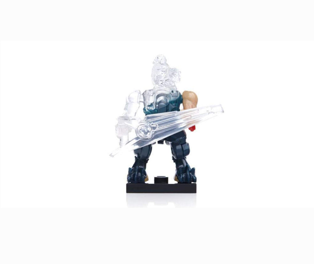 Mega Bloks Halo figure armed in detailed armor for play.