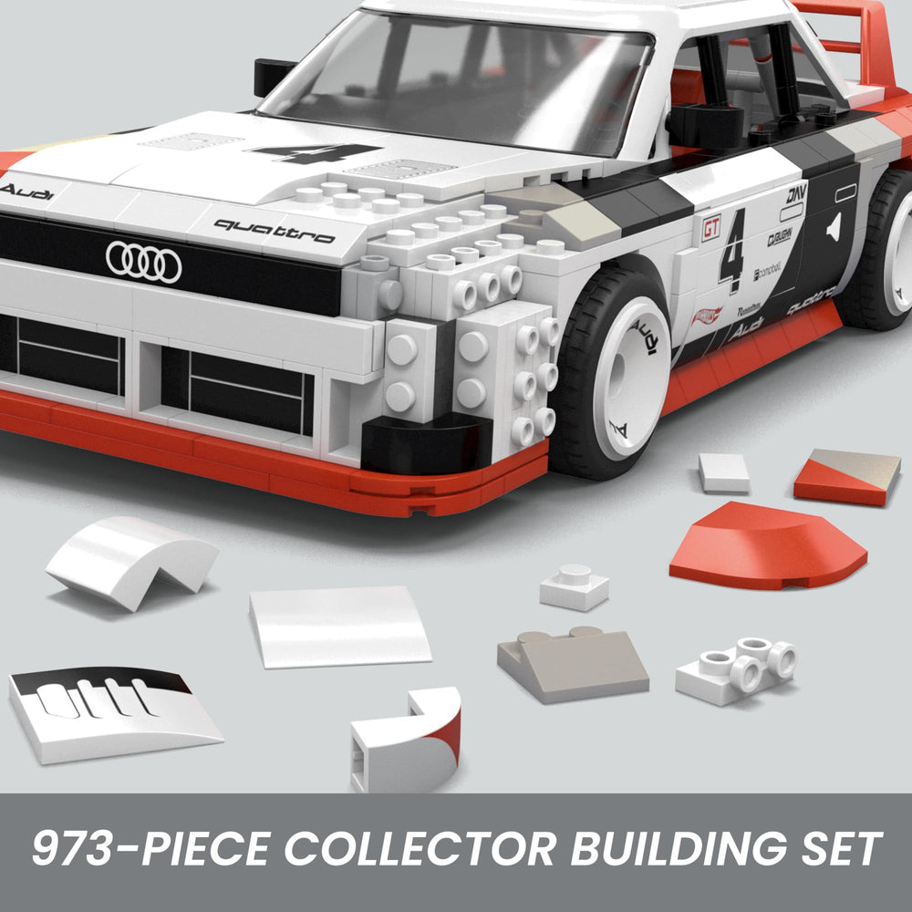 Audi 90 Quattro IMSA GTO removable hood reveals engine and components