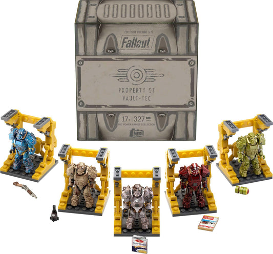 Mega Brands Fallout T-60 poseable figures collection for display and imaginative play