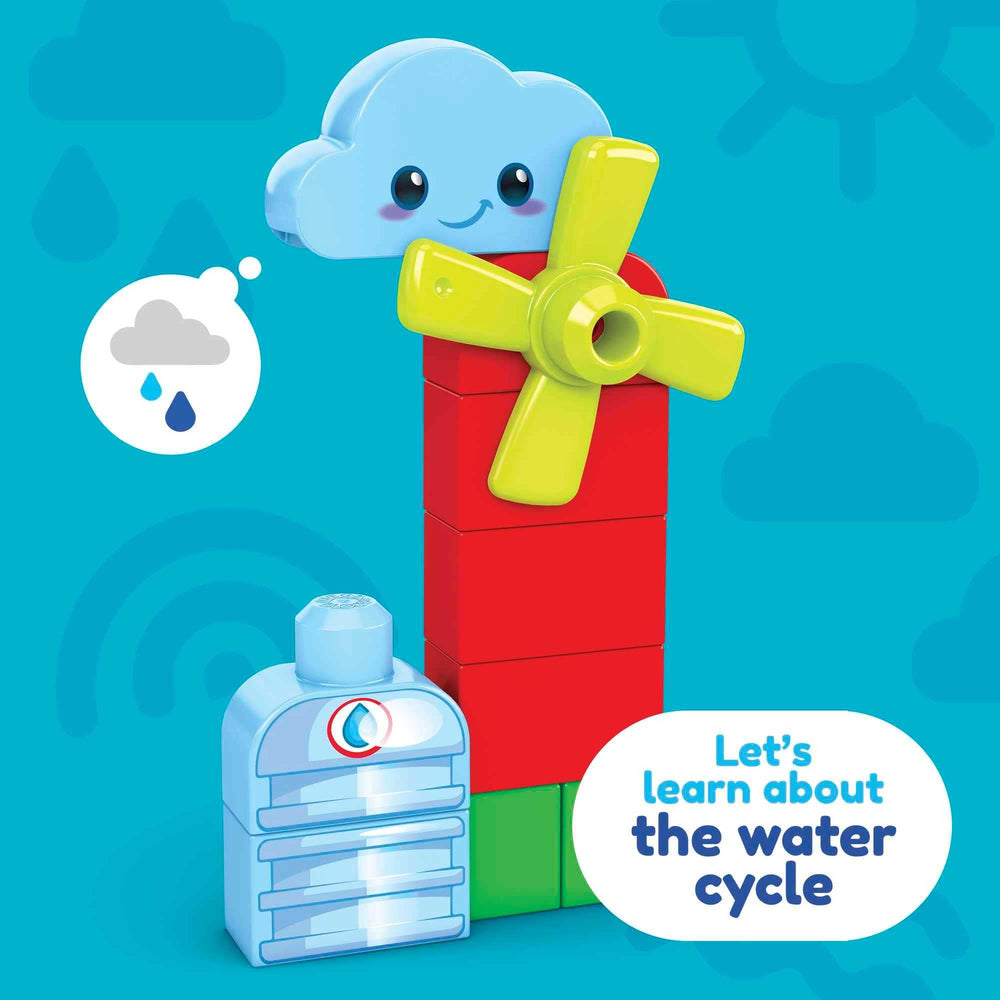 Mega Bloks Green Town beehive piece supports early exploration of habitats.