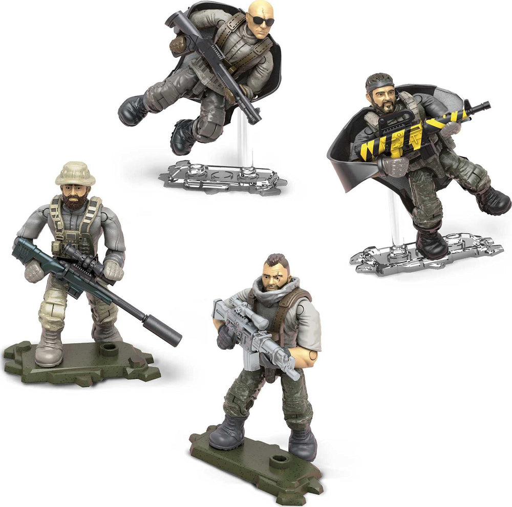 Mega Construx Call of Duty Air Drop Captain Price figure with detachable armor for customization