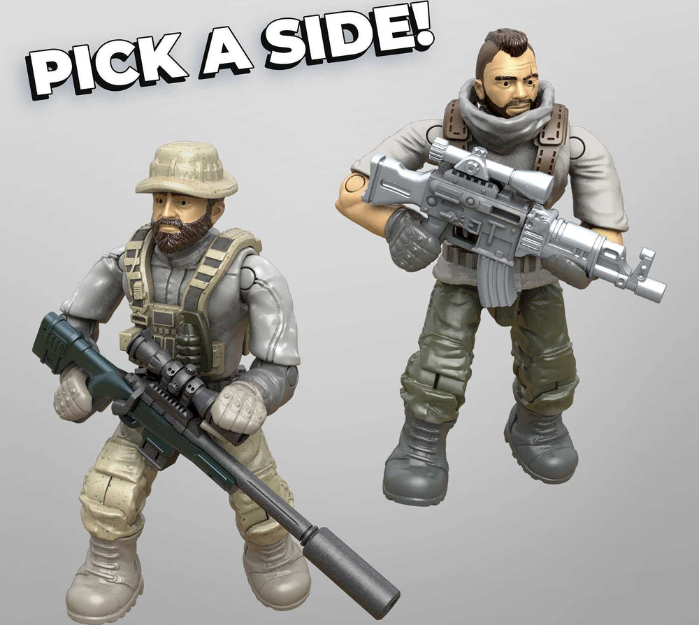 Mega Construx Call of Duty Air Drop Jason Hudson figure with interchangeable gear
