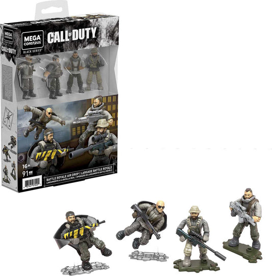 Mega Construx Call of Duty Air Drop Soap MacTavish figure with wingsuit for display