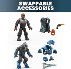 MEGA Halo Banshee bricks show compatibility with other Mega sets.