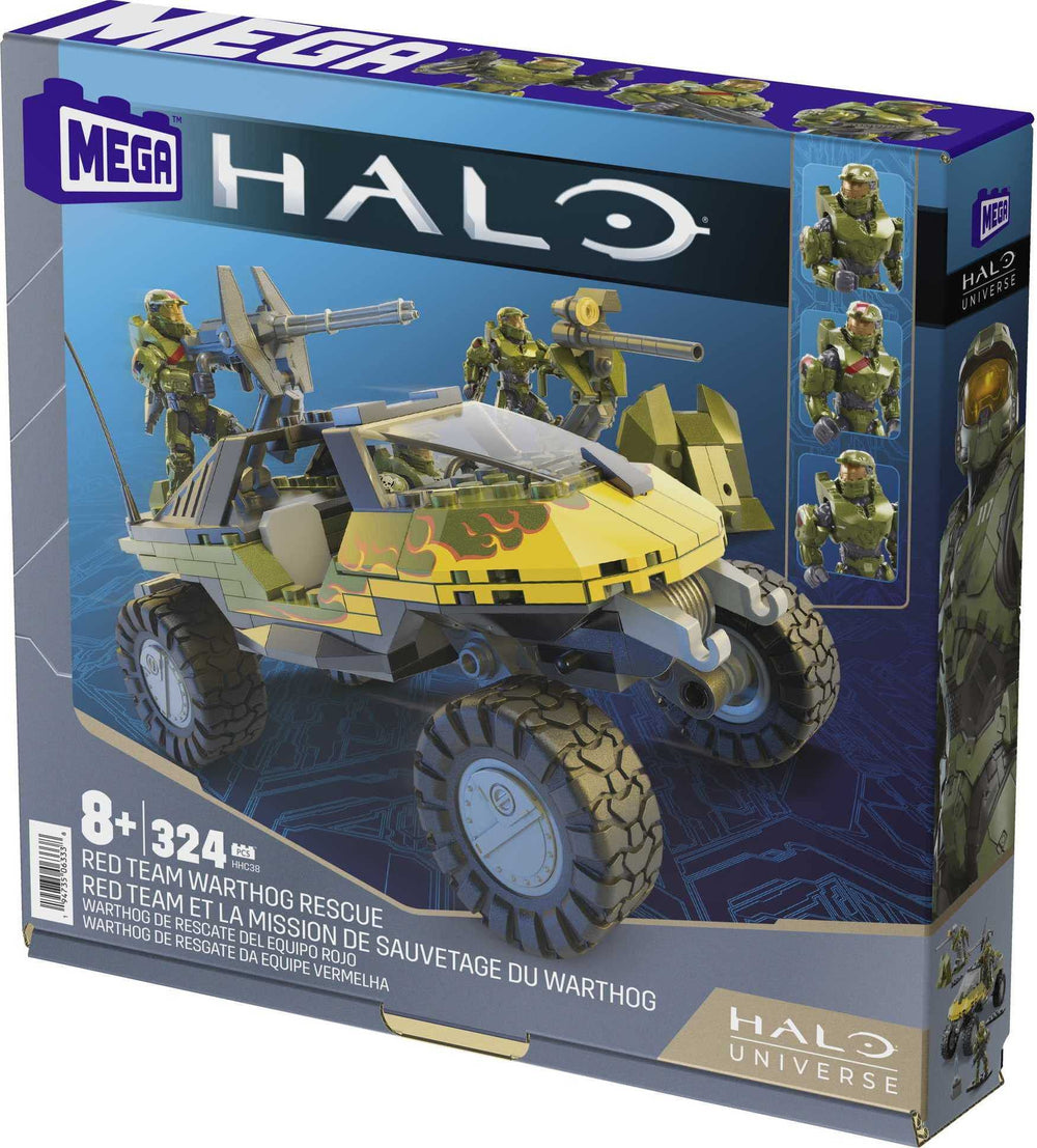 Mega Halo Red Team Warthog Rescue micro figures with stands