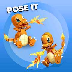Mega Brands Charmander assembly-ready pose for quick builds