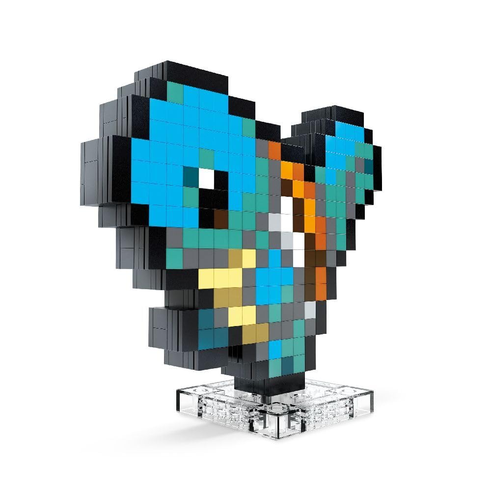 Six-inch tall Squirtle pixel figure for tabletop display