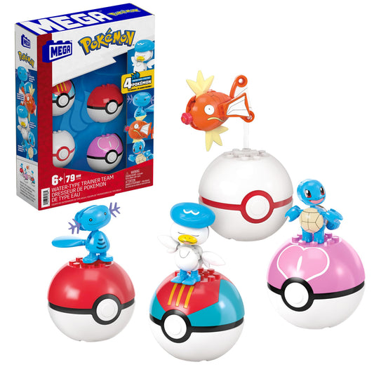 Mega Brands Mega Pokémon water Squirtle figure, poseable for imaginative play